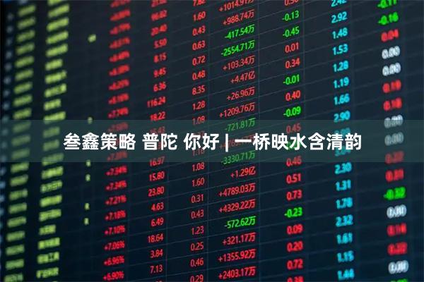 叁鑫策略 普陀 你好 | 一桥映水含清韵