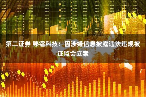 第二证券 臻镭科技：因涉嫌信息披露违法违规被证监会立案