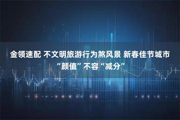 金领速配 不文明旅游行为煞风景 新春佳节城市“颜值”不容“减分”
