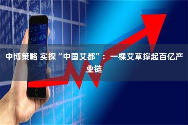 中博策略 实探“中国艾都”：一棵艾草撑起百亿产业链